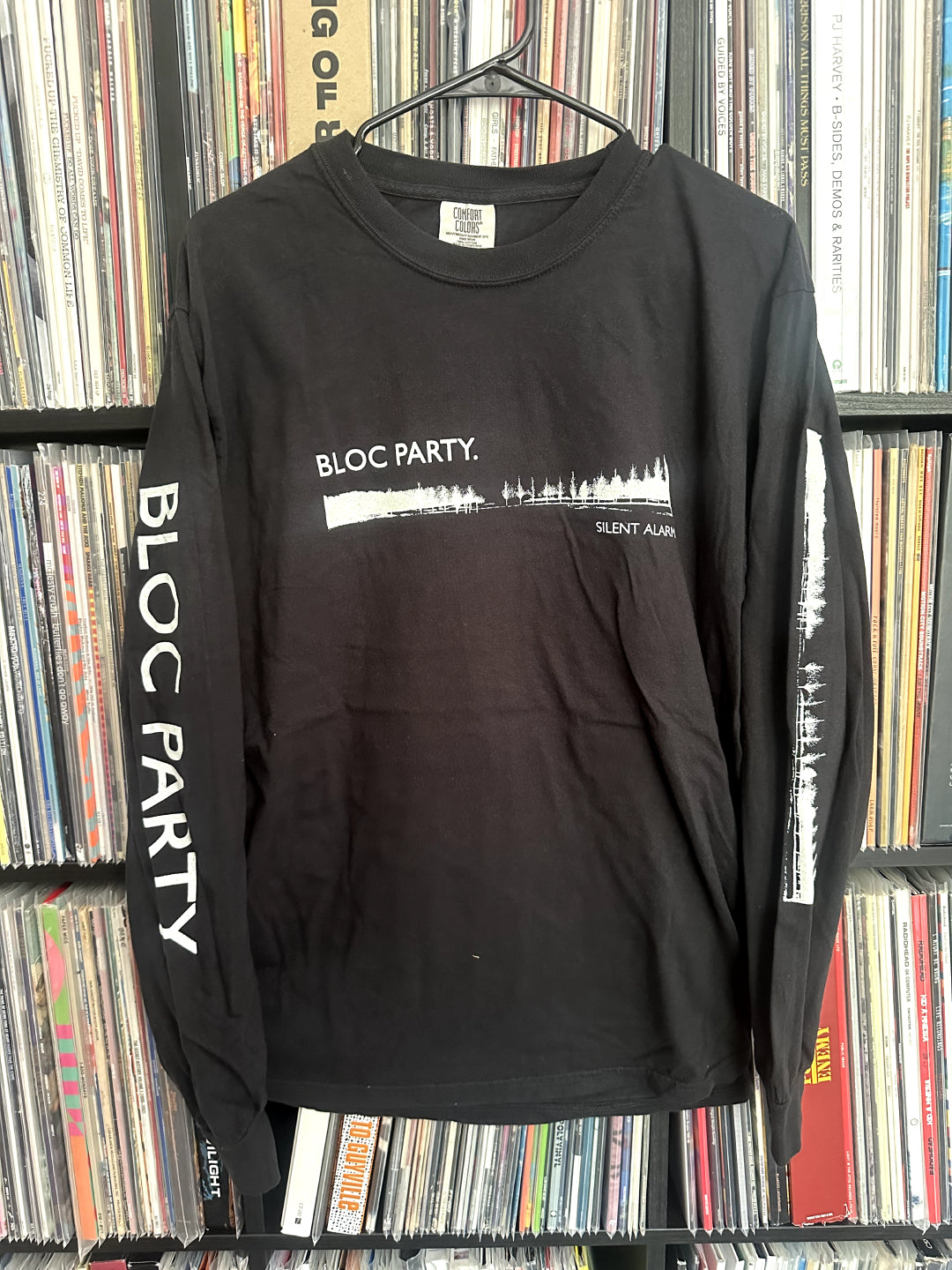 bloc party gear Bloc Party: "Silent Alarm" Bone White on Black